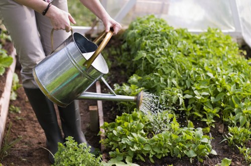 Local waste separation and recycling materials handled by gardeners